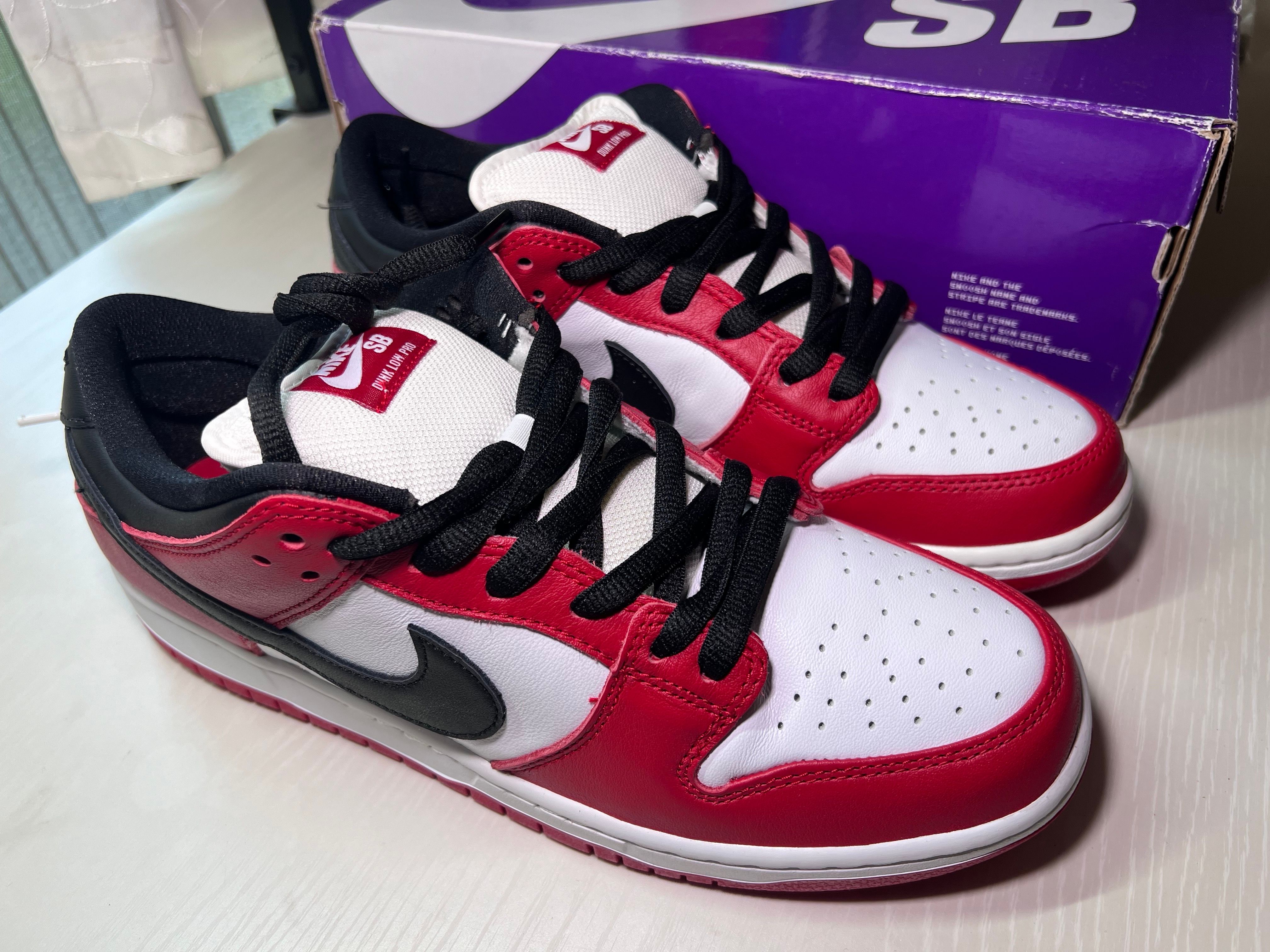 Nike SB Dunk Low Pro "J-Pack Chicago/Varsity Red and White"