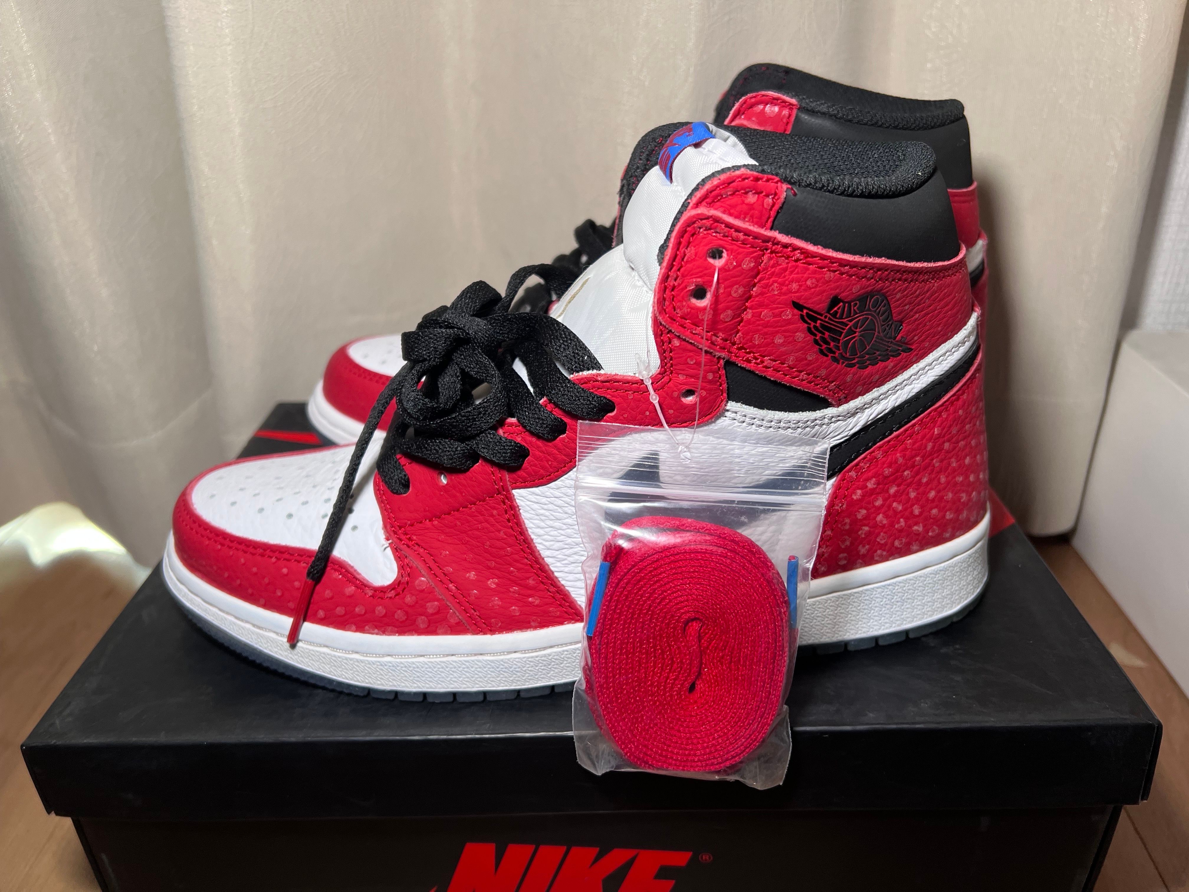 Spiderman × Nike Air Jordan 1 Origin Story "Gym Red/White/Photo Blue/Black"