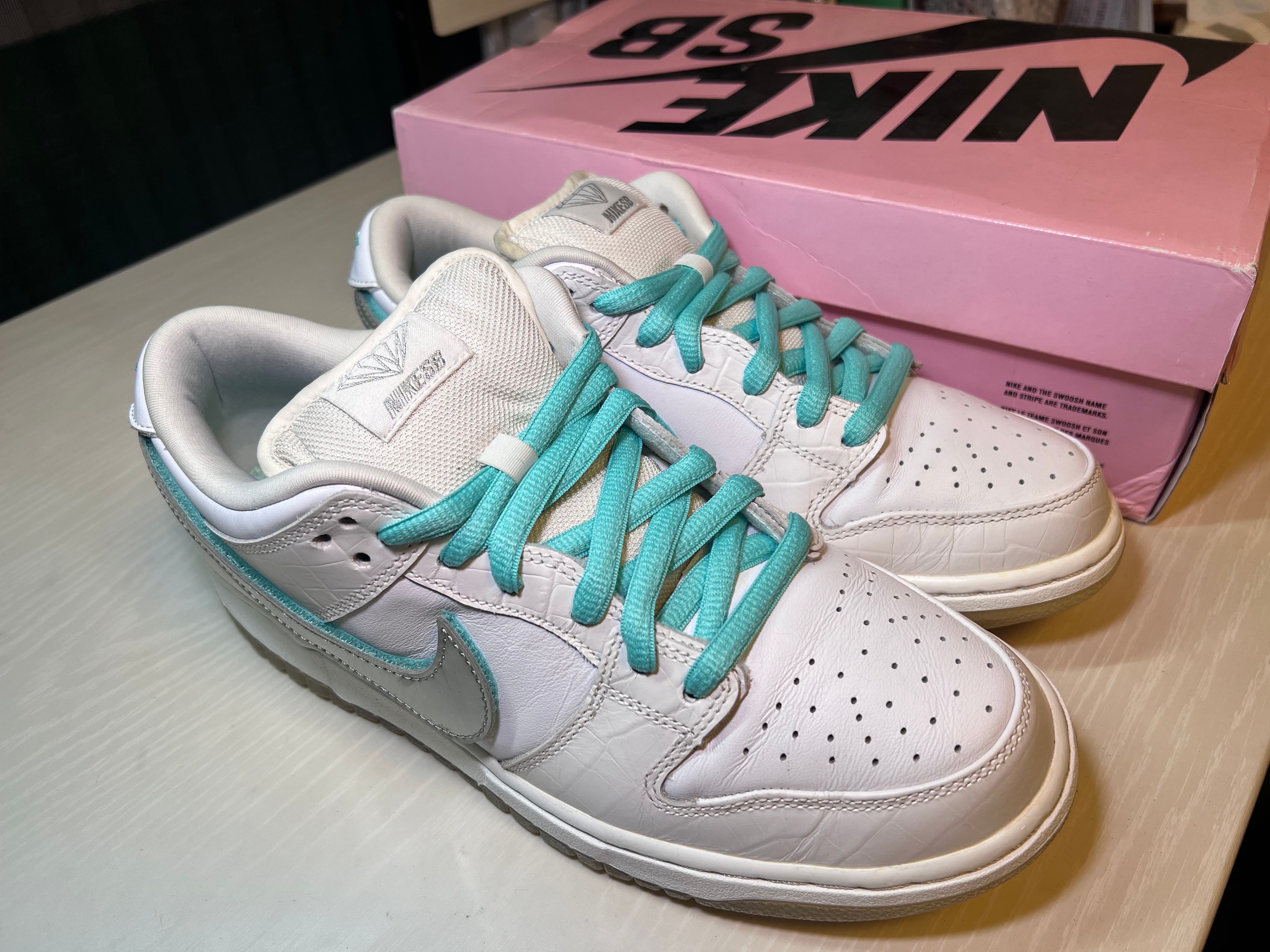 Diamond Supply Co. × Nike SB Dunk Low Pro "White"
