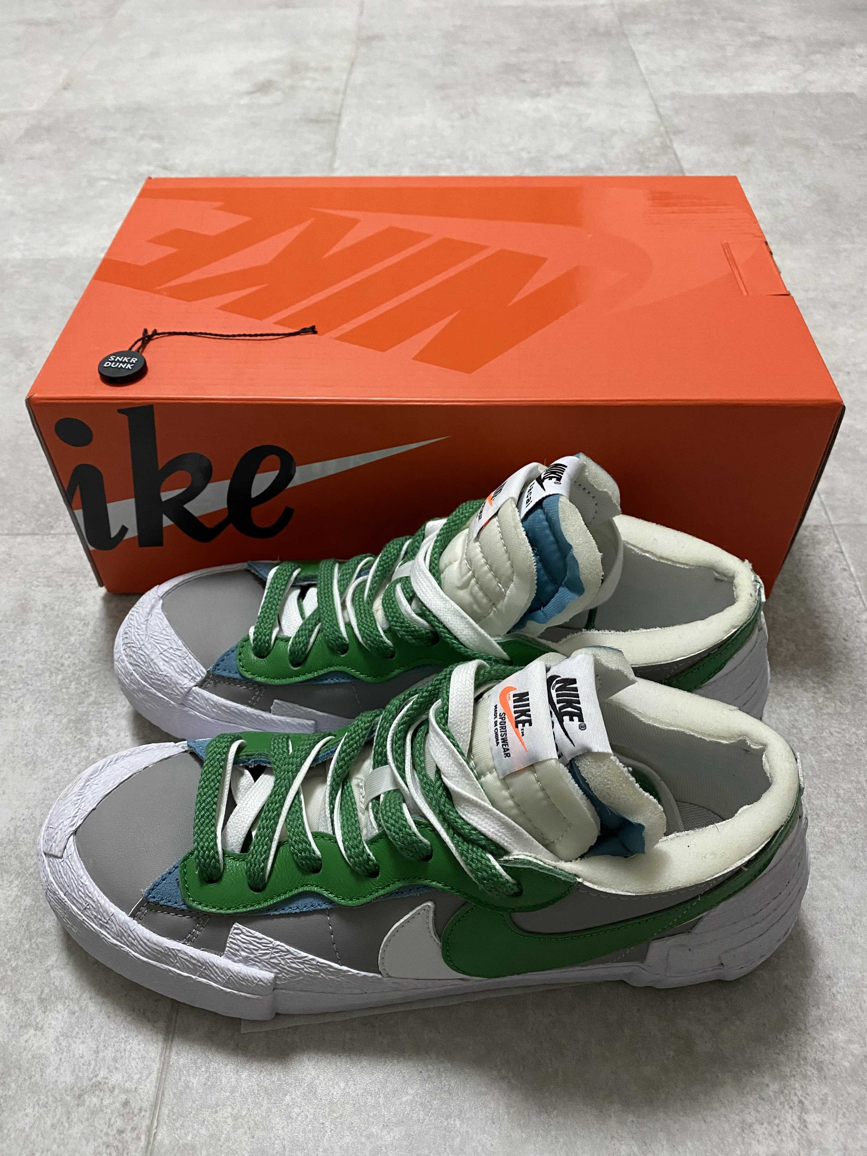 sacai × Nike Blazer Low "Classic Green"