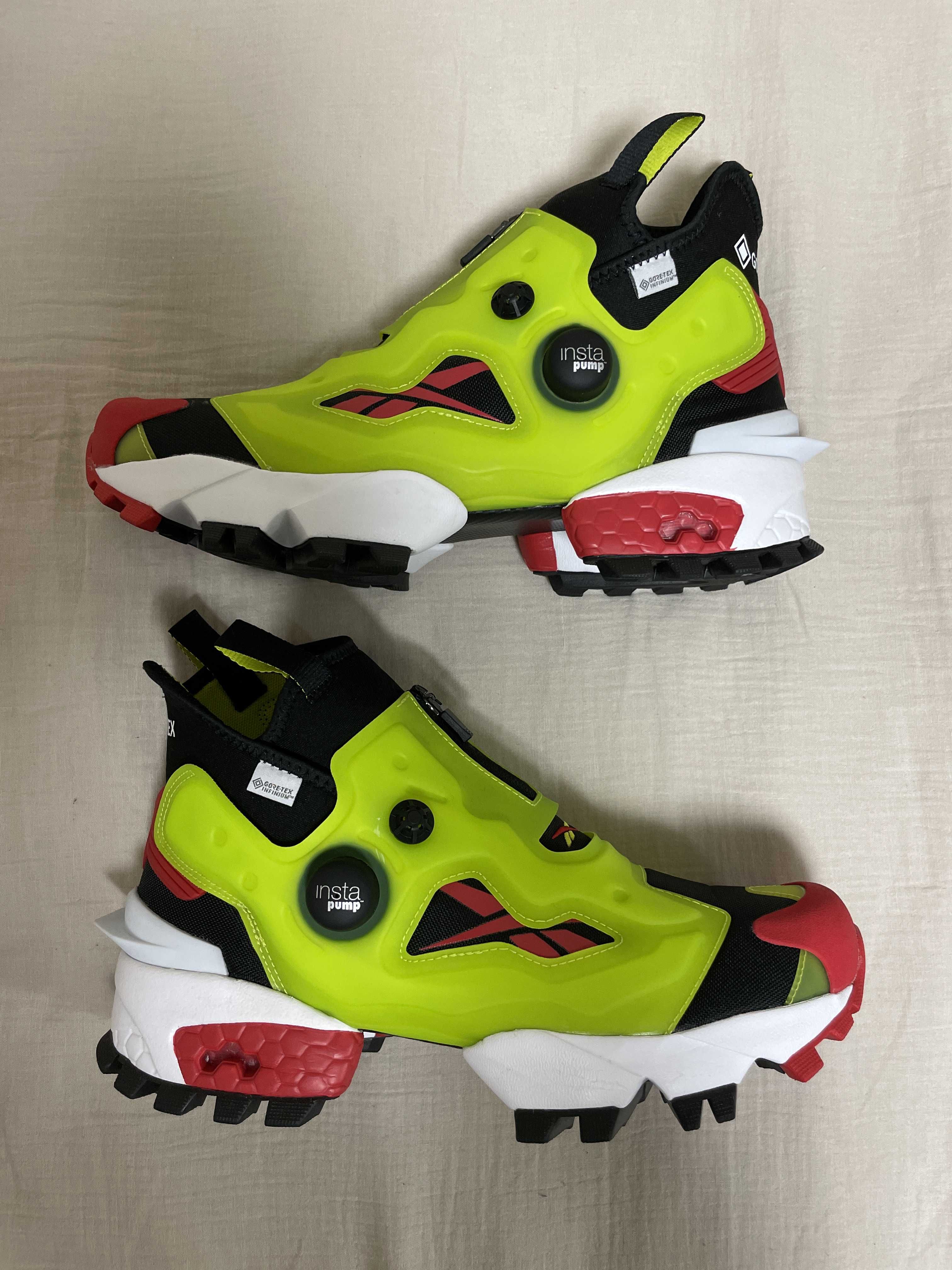 Reebok Classic Instapump Fury Gore-Tex "Black/Acid Yellow/Red"