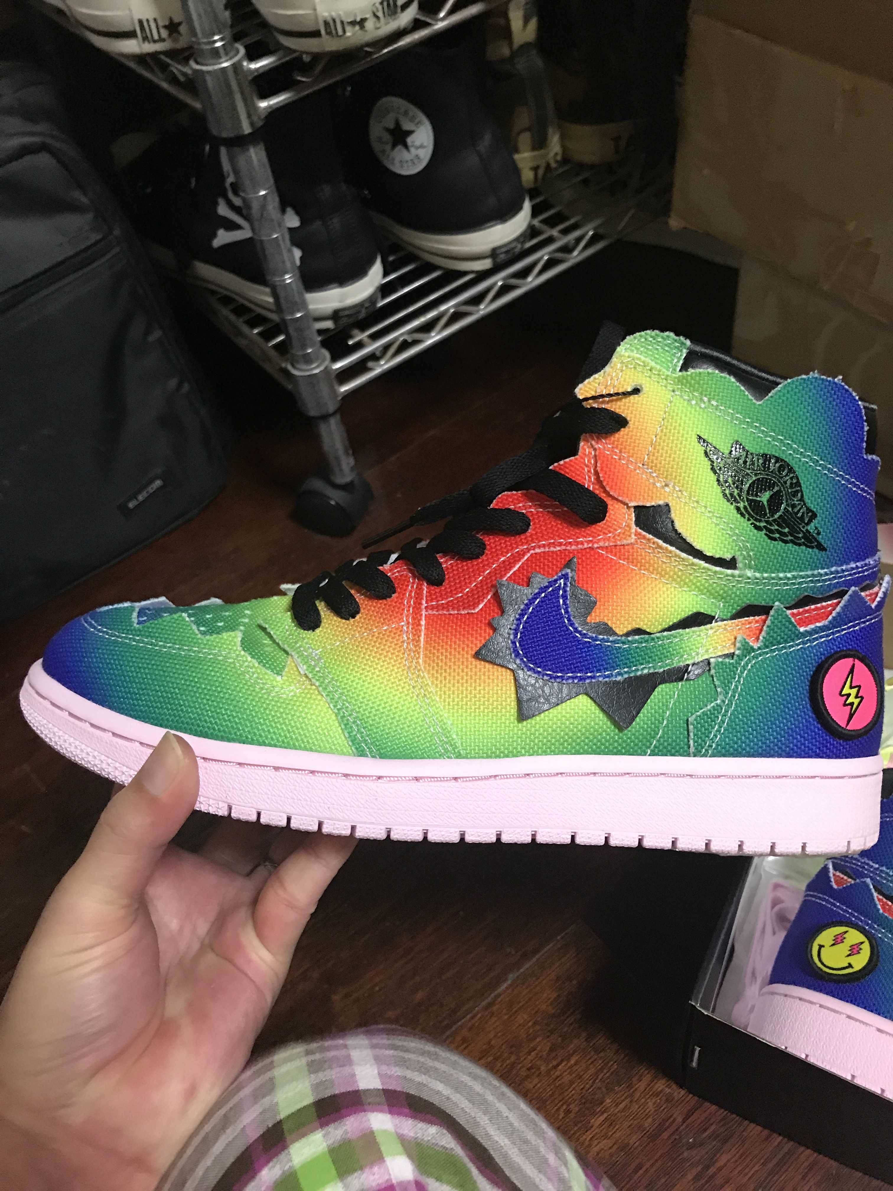 J Balvin × Nike Air Jordan 1 High OG "Rainbow"