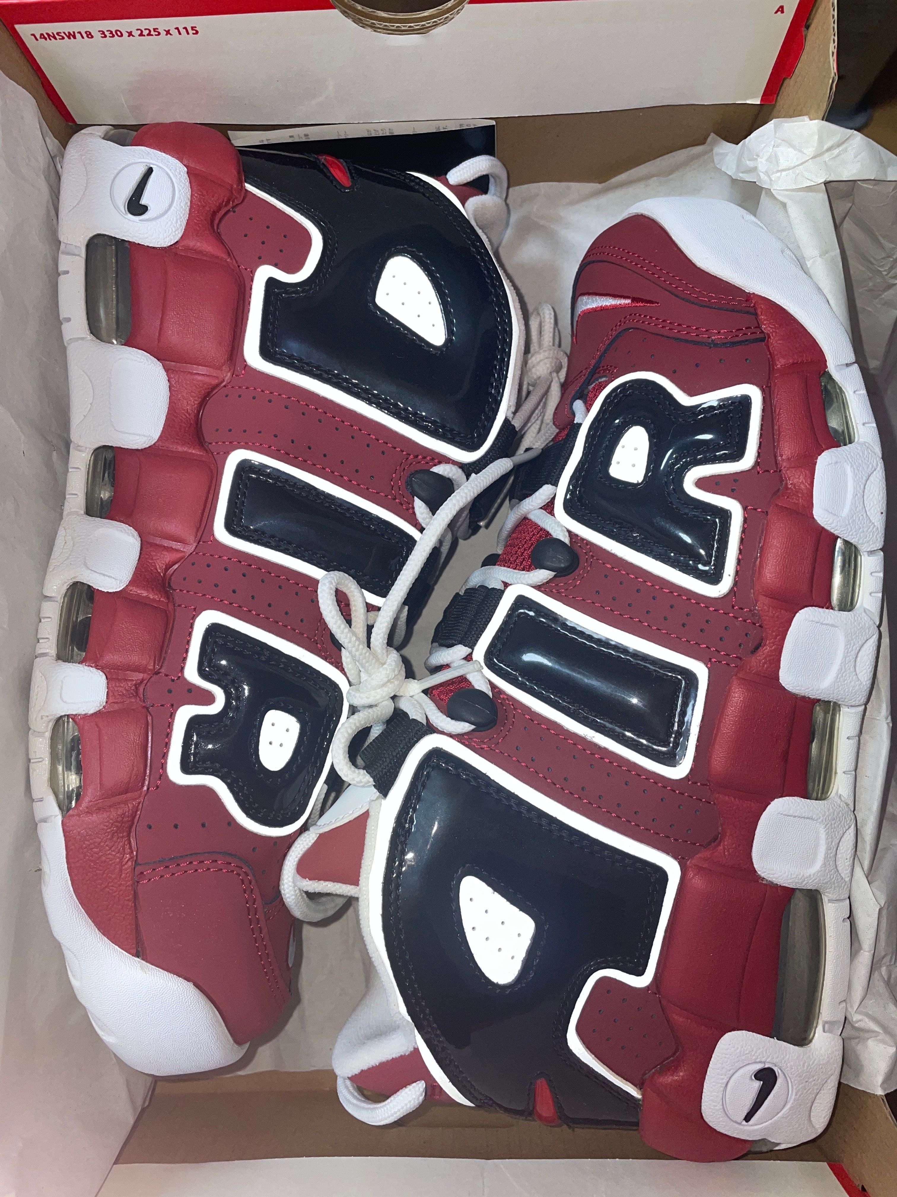 Nike Air More Uptempo ’96 "Black and Varsity Red" (2021) 