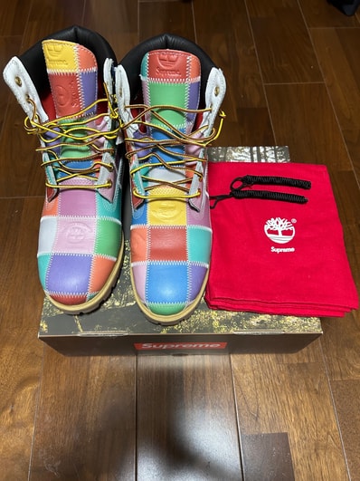 Supreme × Timberland Patchwork 6 Inch Premium Boot "Multicolor"