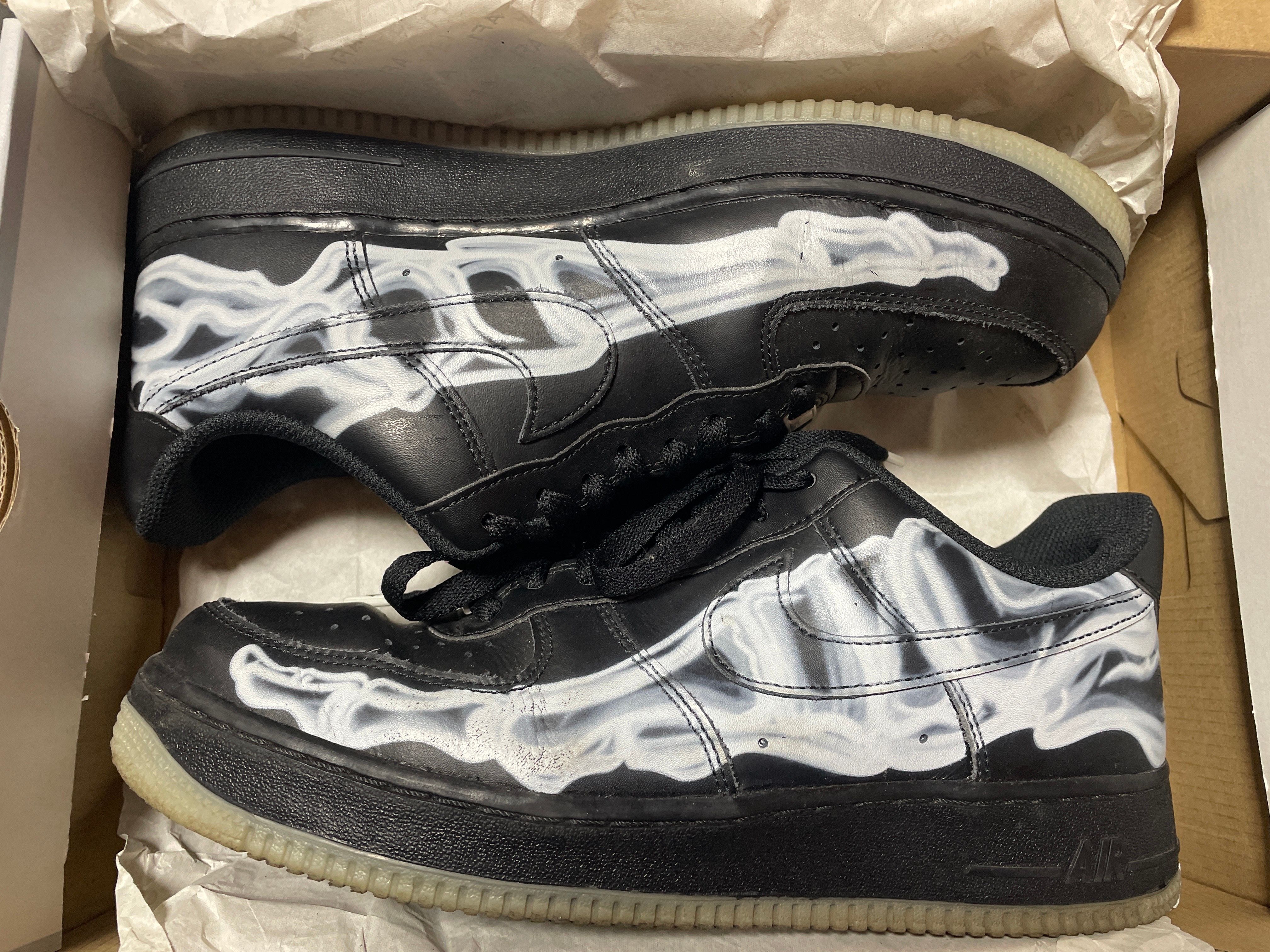 Nike Air Force 1 Low "Black Skeleton"