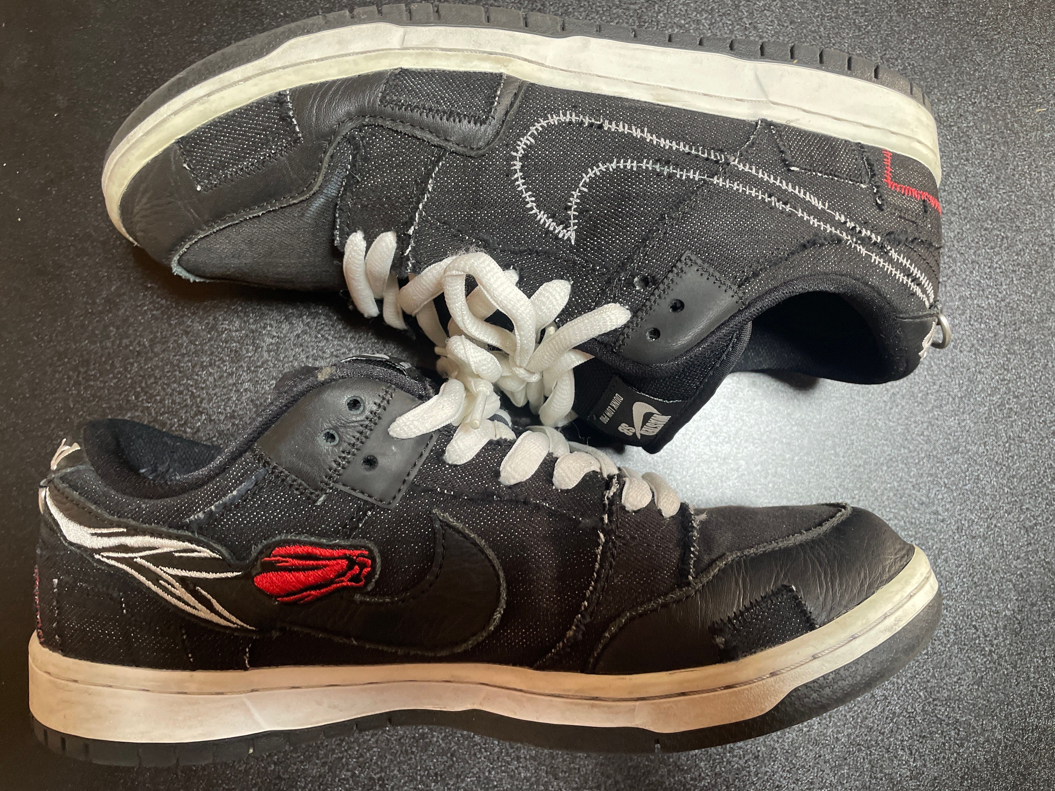 Wasted Youth × Nike SB Dunk Low "Black Denim" / VERDY