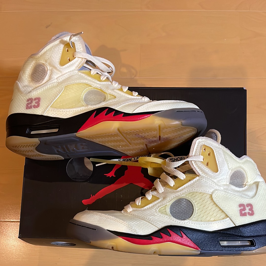 Off-White × Nike Air Jordan 5 "Sail"