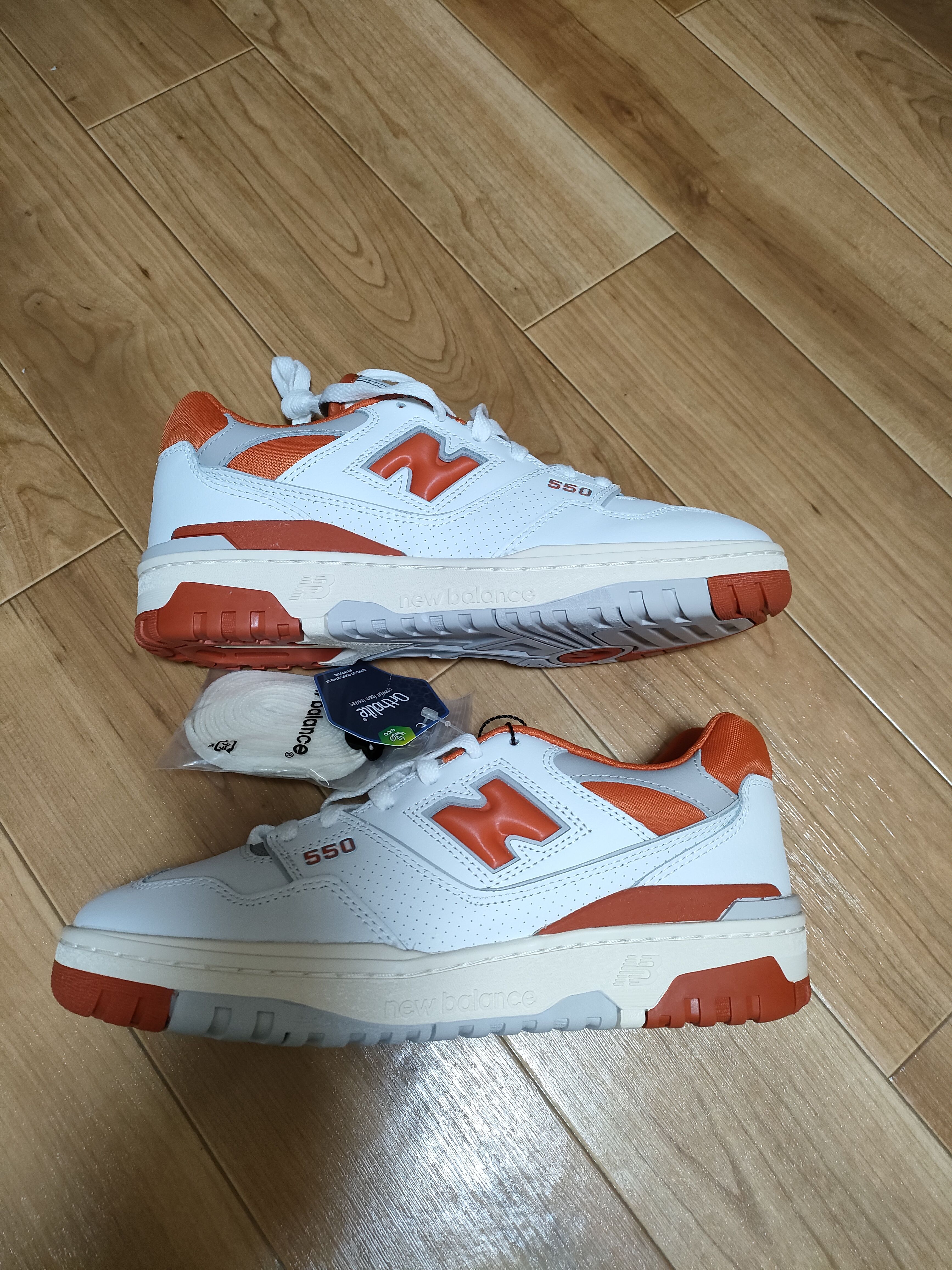 size? × New Balance 550 College Pack "White/Orange"