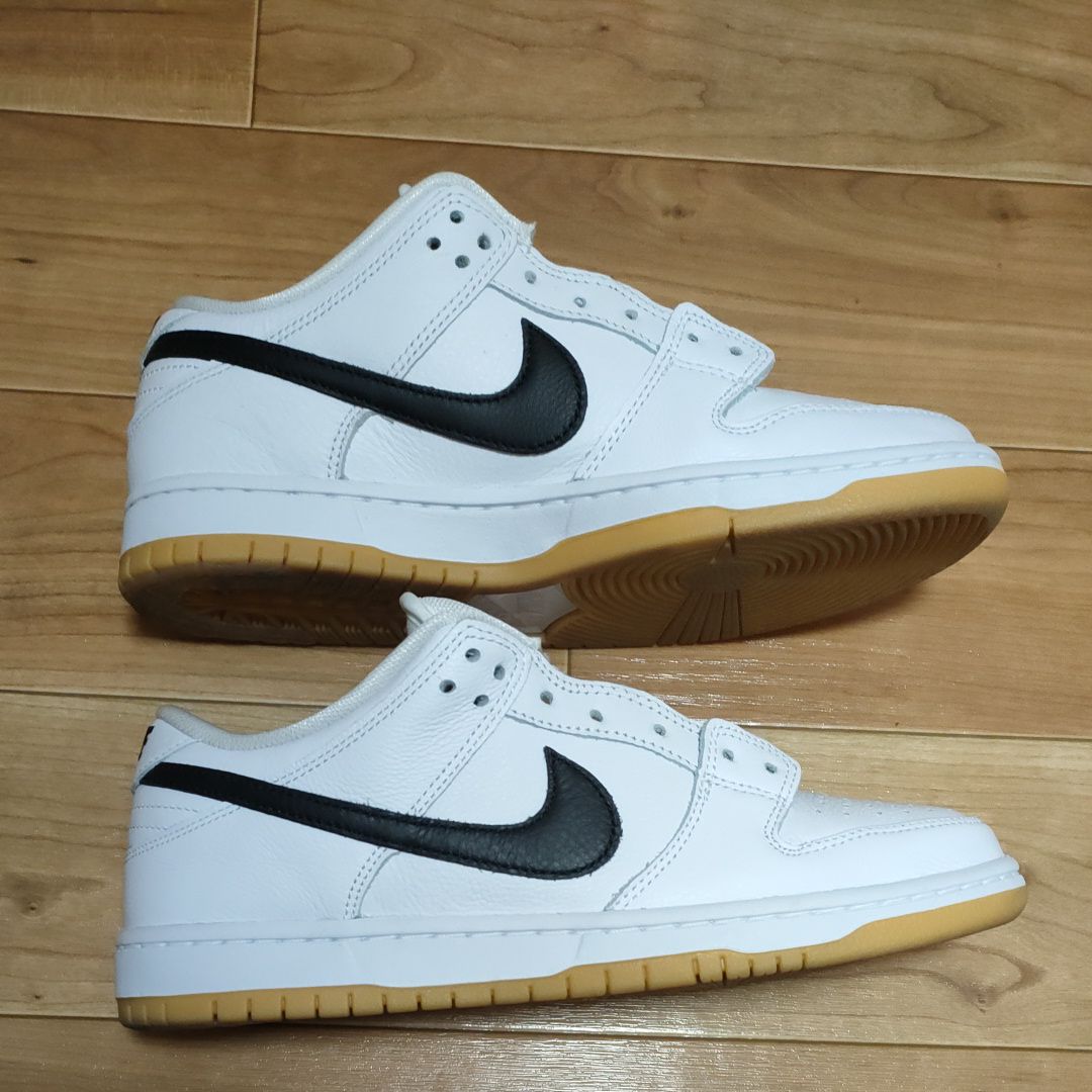 Nike SB Dunk Low Pro "White/Black-White-Gum Light Brown"