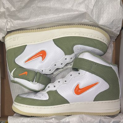 Nike Air Force 1 Mid QS "Olive Green and Total Orange"
