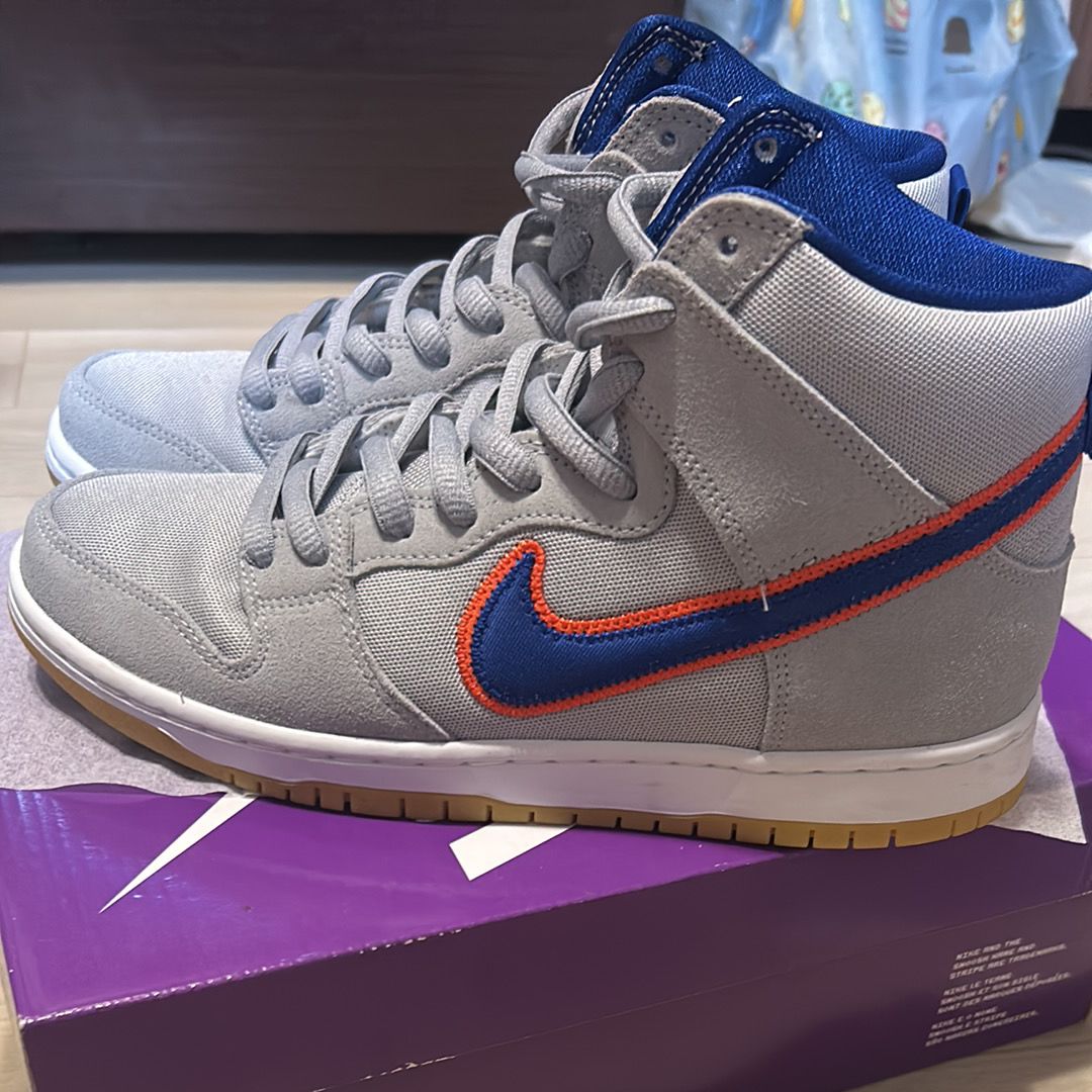 Nike SB Dunk High "Rush Blue and Team Orange/New York Mets"