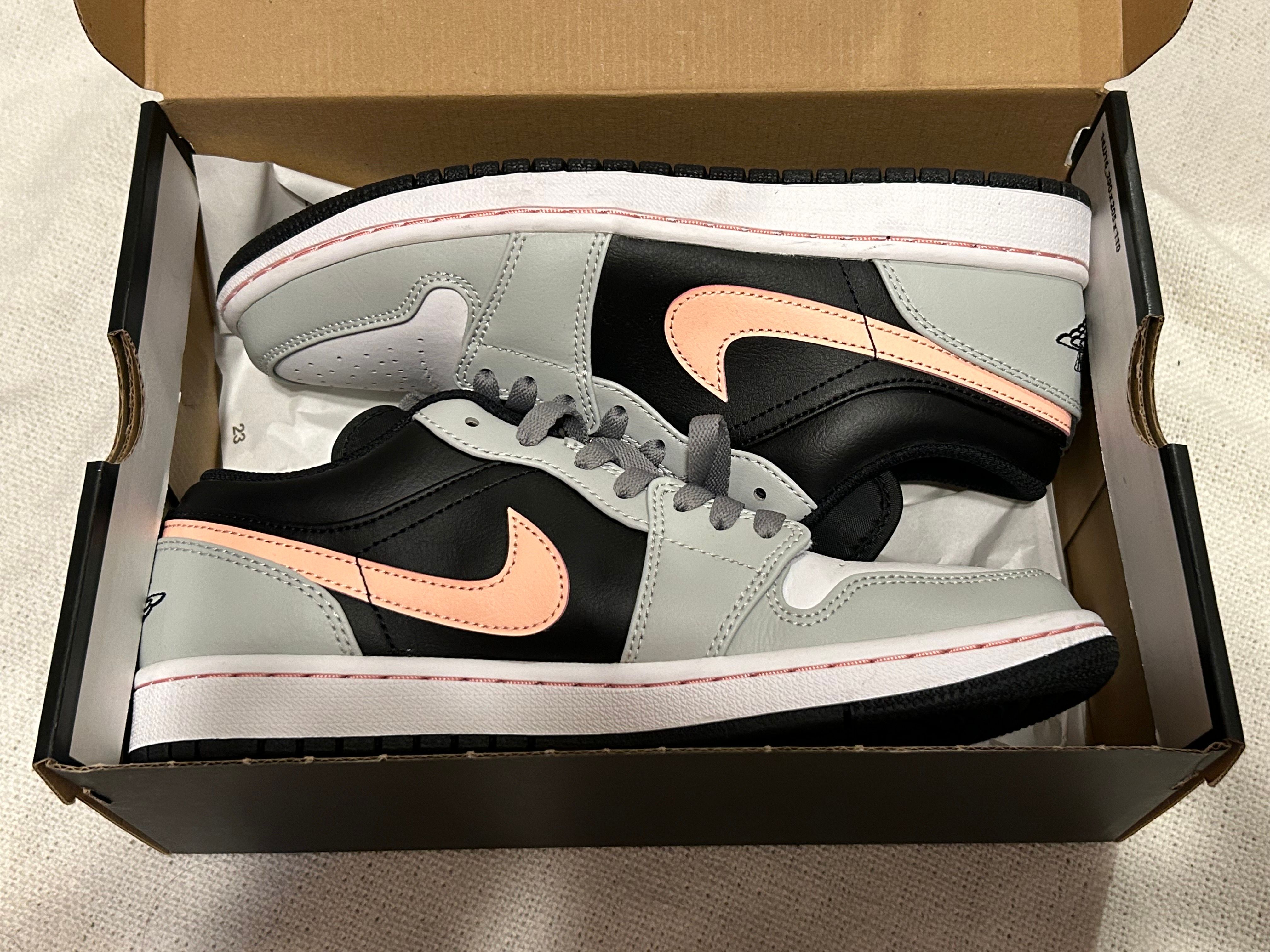 Nike Air Jordan 1 Low "Grey/Black/Pink"