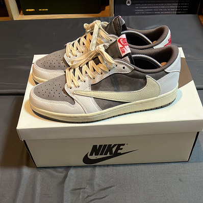 Travis Scott × Nike Air Jordan 1 Low OG SP "Reverse Mocha/Sail and Ridgerock"