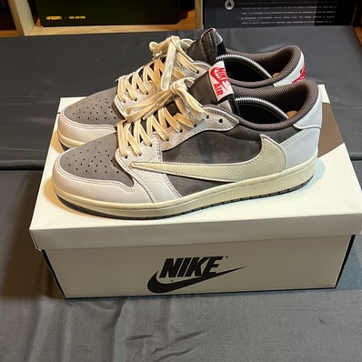Travis Scott × Nike Air Jordan 1 Low OG SP "Reverse Mocha/Sail and Ridgerock"