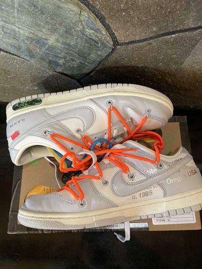 Off-White × Nike Dunk Low "Sail/Neutral Gray"
