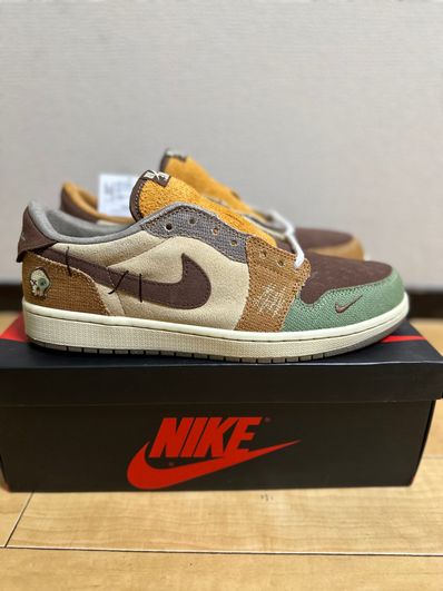 Zion Williamson × Nike Air Jordan 1 Low OG "Flax and Oil Green"