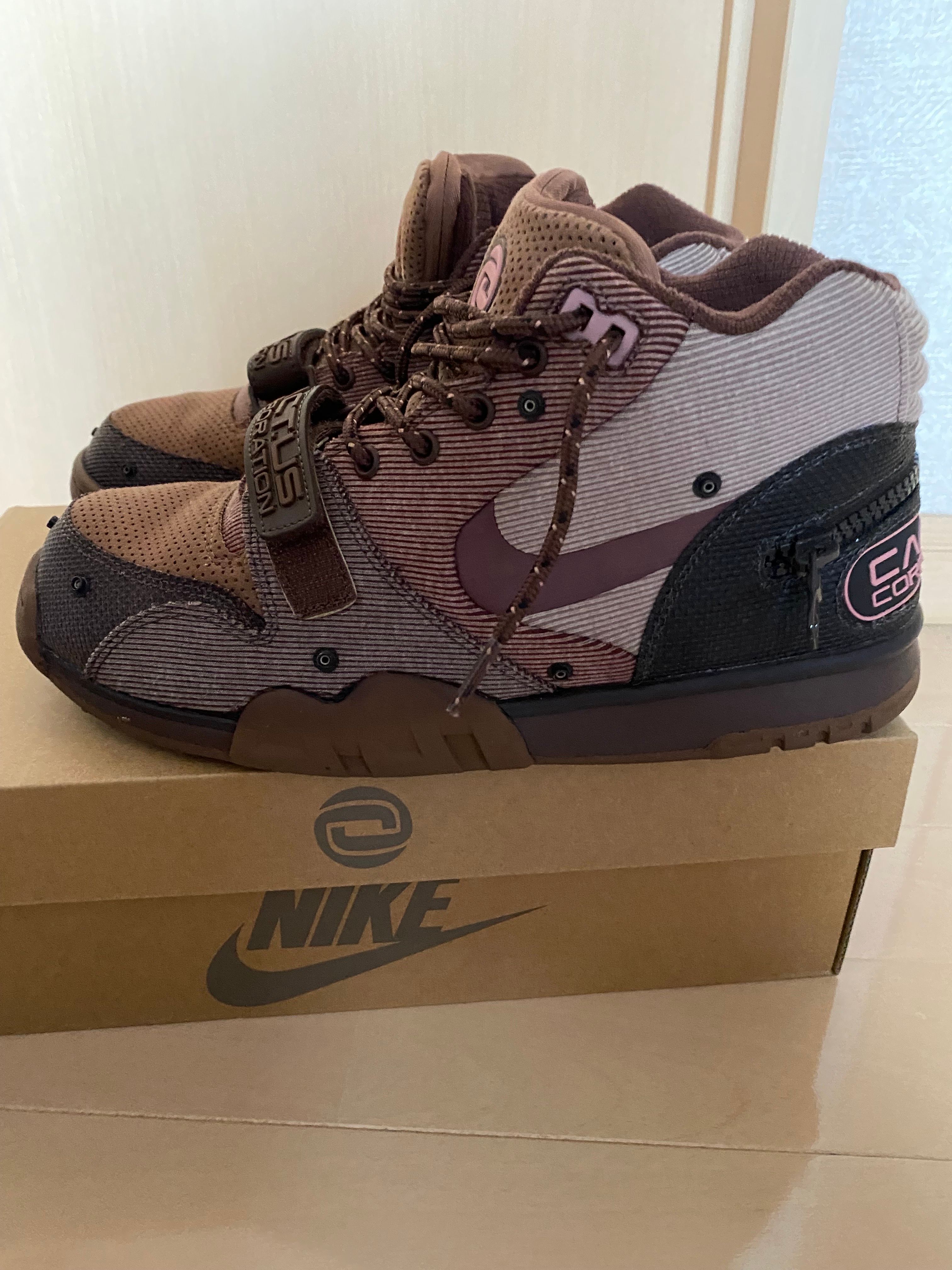 Travis Scott x Nike Air Trainer 1 SP "Archaeo Brown and Rust Pink"