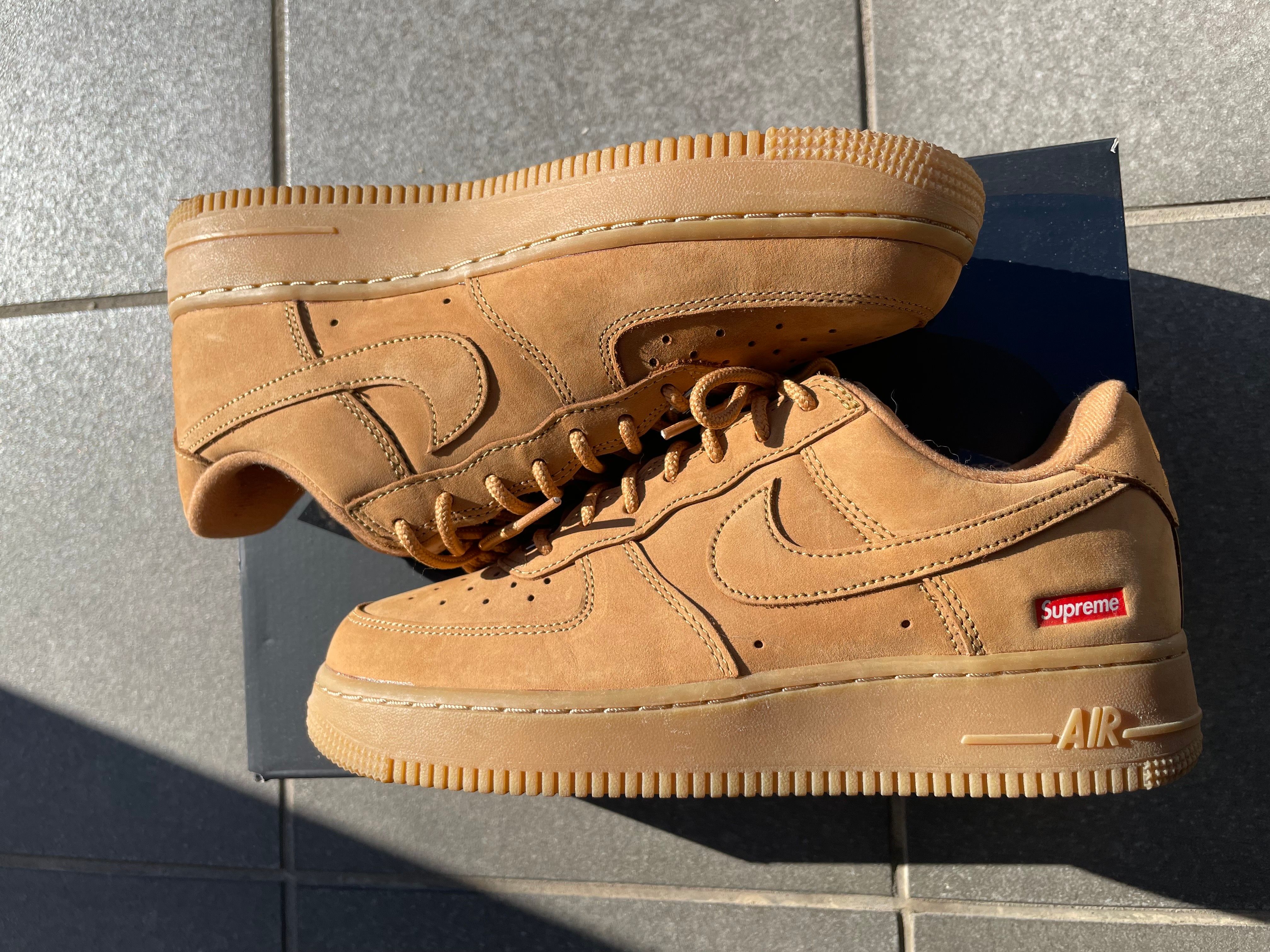 Supreme × Nike Air Force 1 Low "Flax/Wheat"