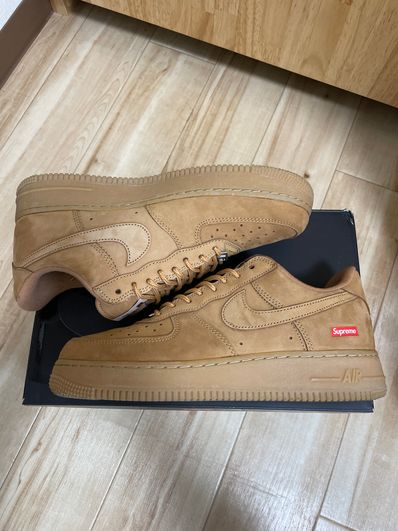 Supreme × Nike Air Force 1 Low "Flax/Wheat"