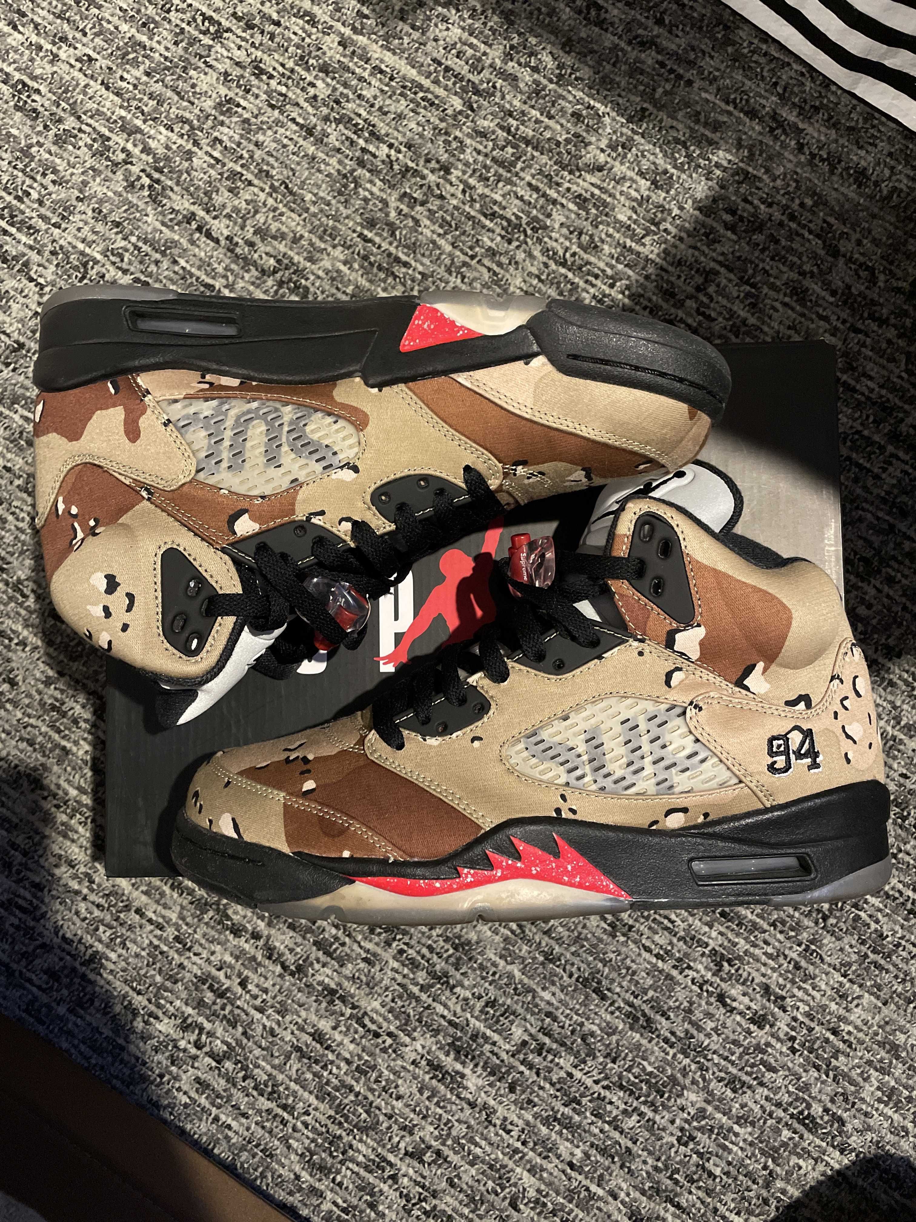 Supreme × Nike Air Jordan 5 Retro "Desert Camo"