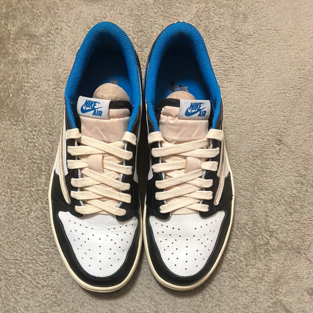 Travis Scott × fragment design × Nike Air Jordan 1 Low OG SP "Military Blue"