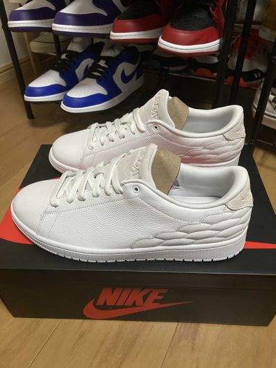 Nike Air Jordan 1 Low Centre Court "White On White"