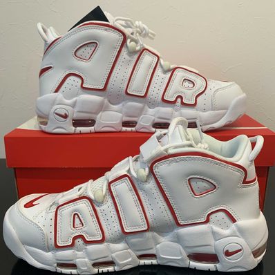 NIKE AIR MORE UPTEMPO "WHITE/VARSITY RED" (2021)