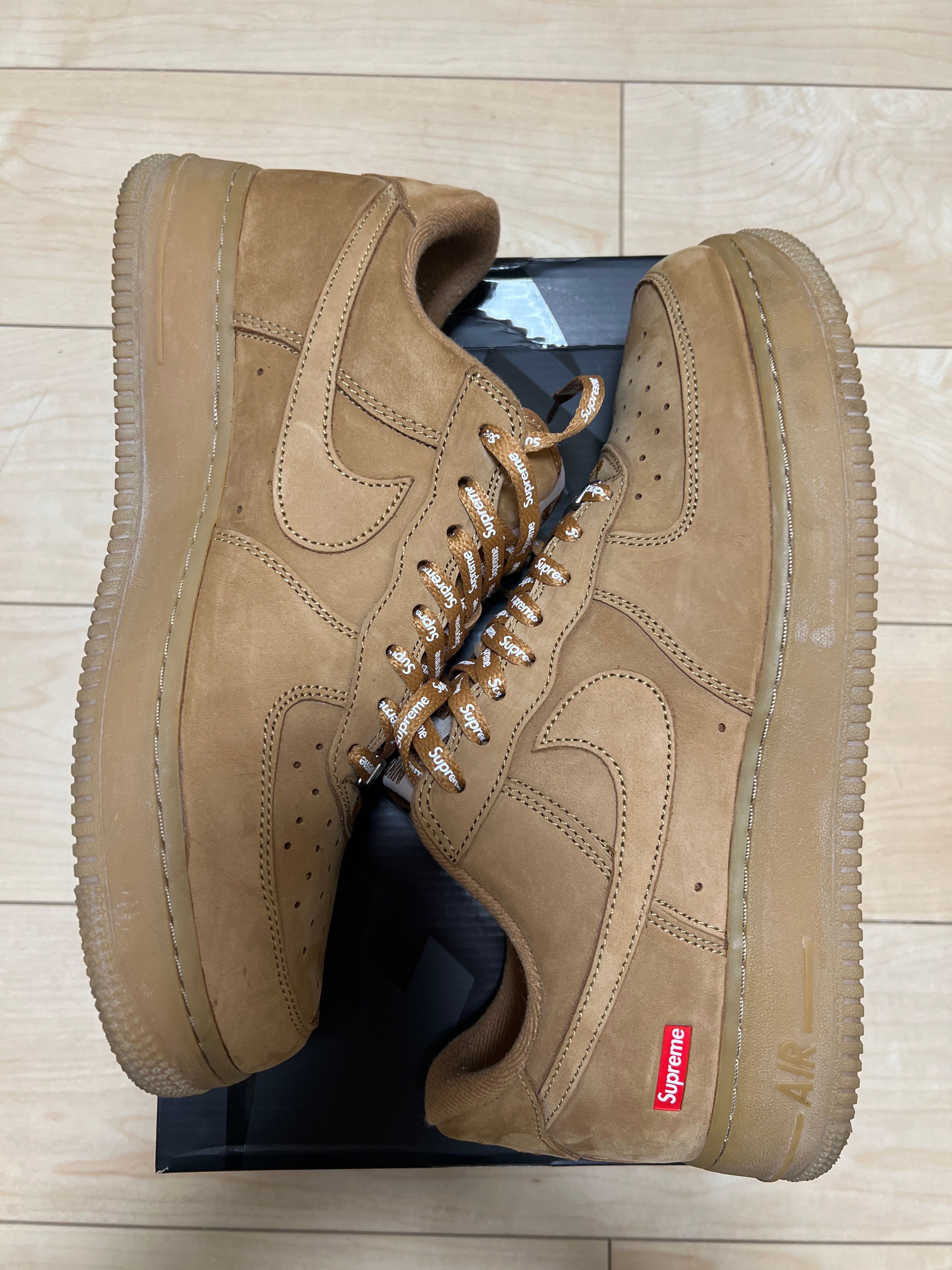 Supreme × Nike Air Force 1 Low "Flax/Wheat"