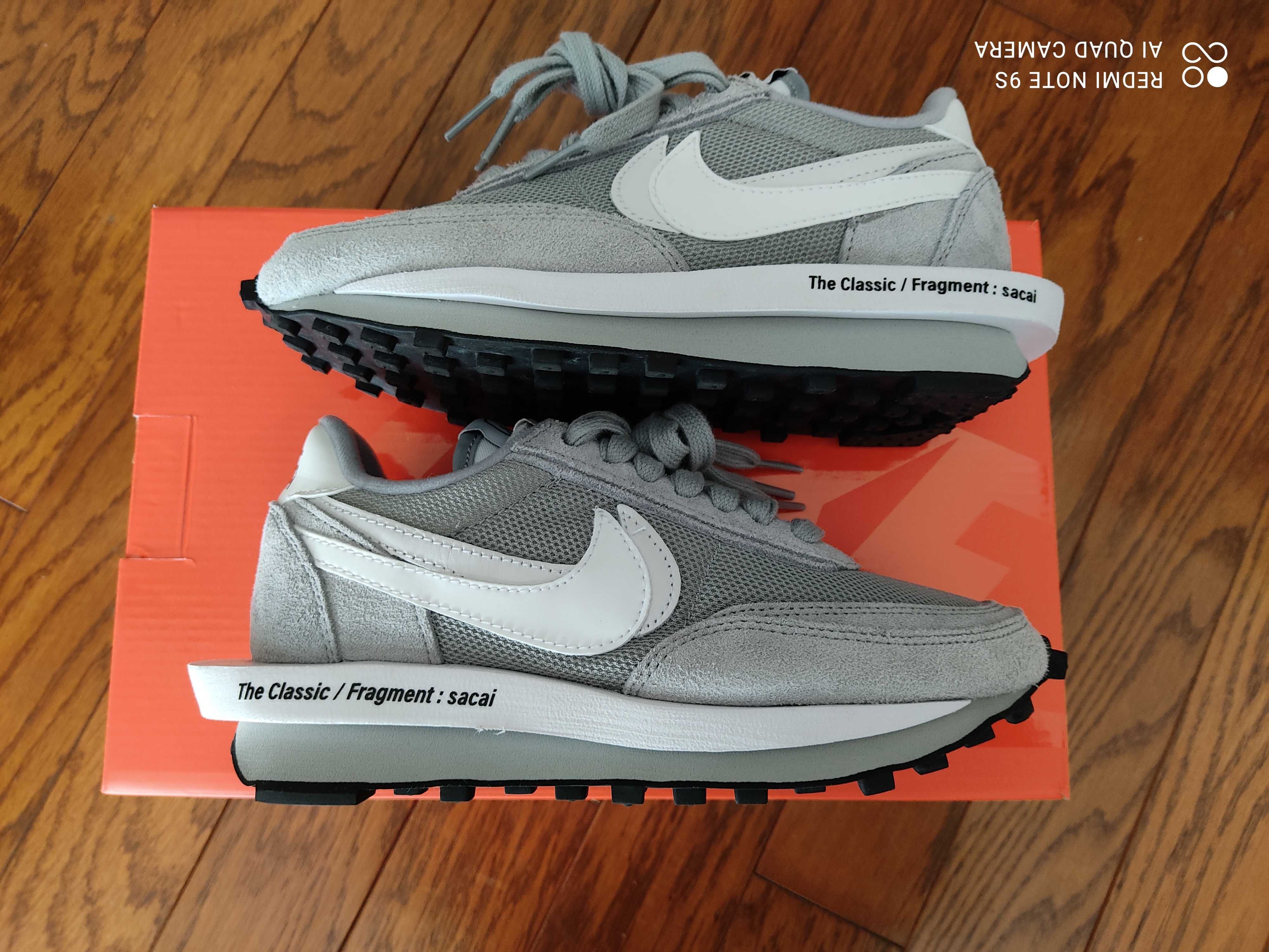 Fragment × sacai × Nike LD Waffle "Light Smoke Grey"