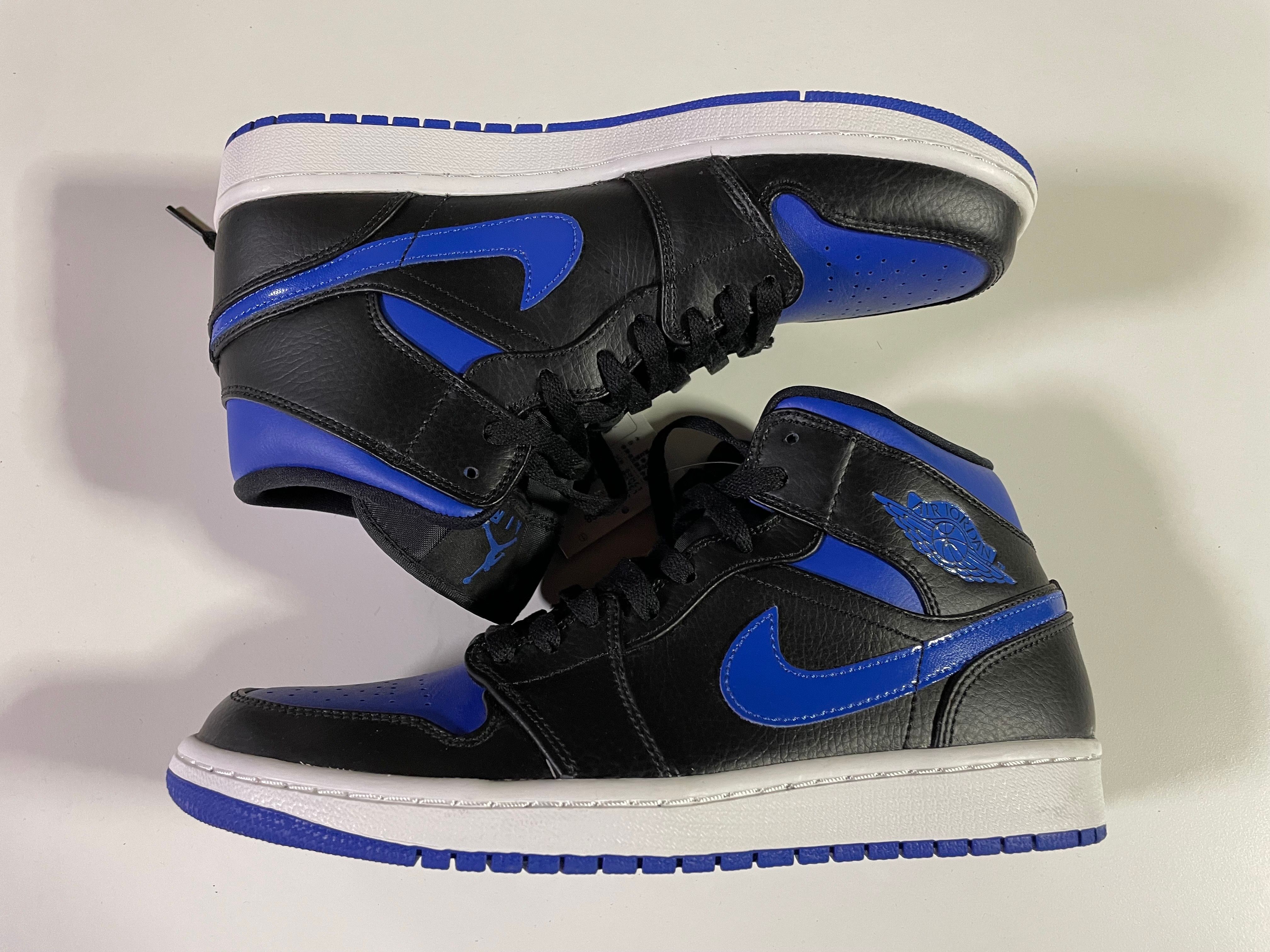 NIKE AIR JORDAN 1 MID "BLACK/BLUE"