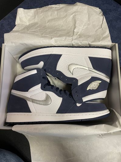 Nike Air Jordan 1 High OG CO.JP "White/Midnight Navy" (2020)(ブリーフケースなし)