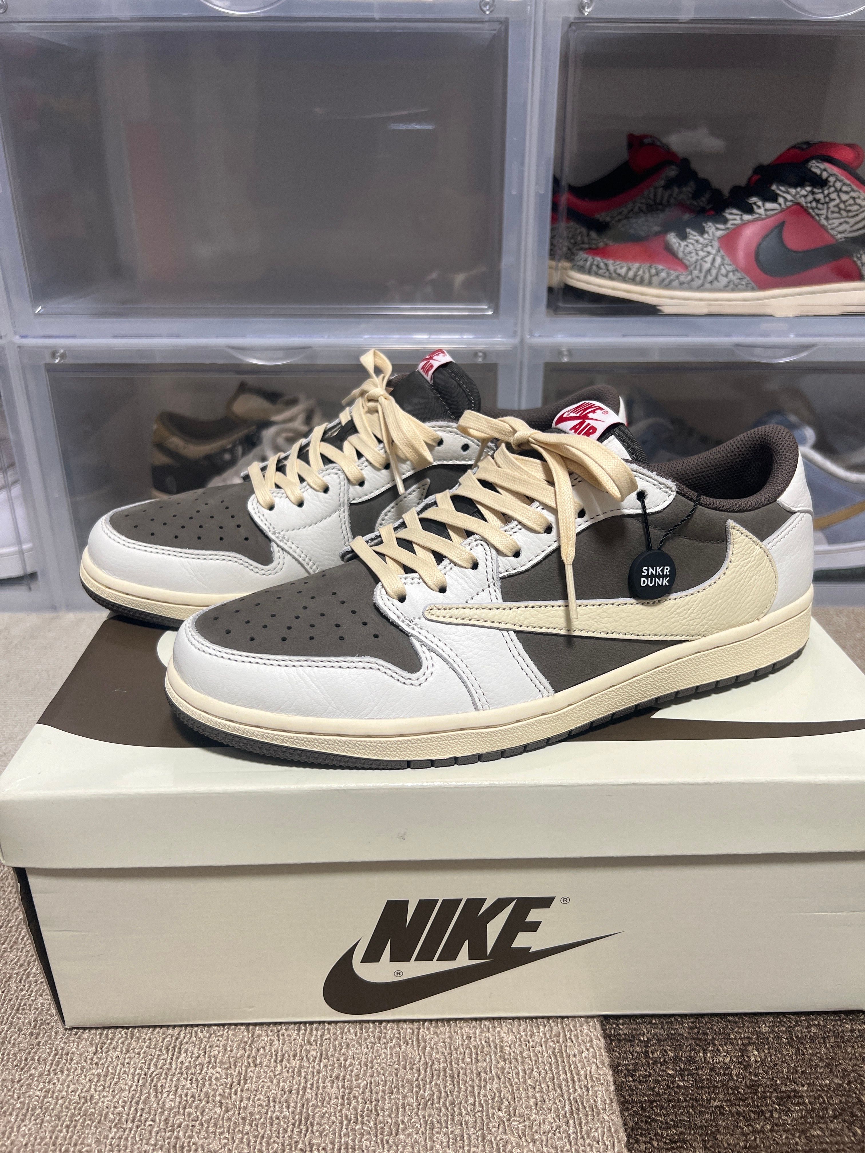 Travis Scott × Nike Air Jordan 1 Low OG SP "Reverse Mocha/Sail and Ridgerock"