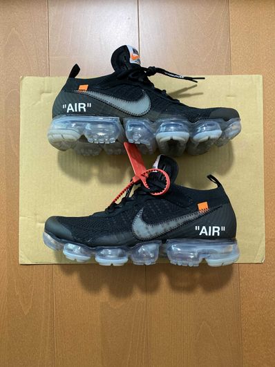 Off-White × Nike Air Vapormax "Black/Total Orange/Clear"