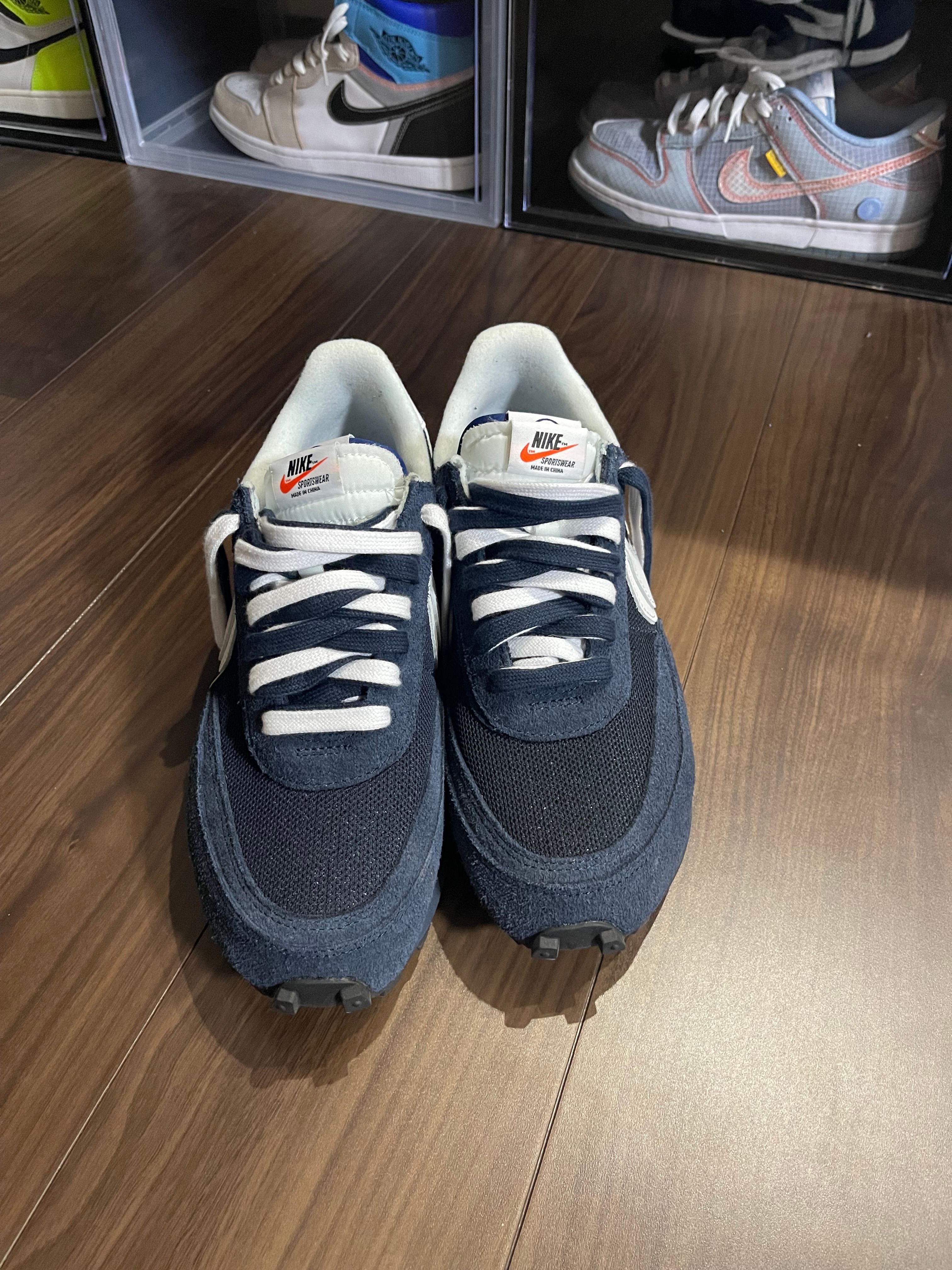 Fragment × sacai × Nike LD Waffle "Blackended Blue"