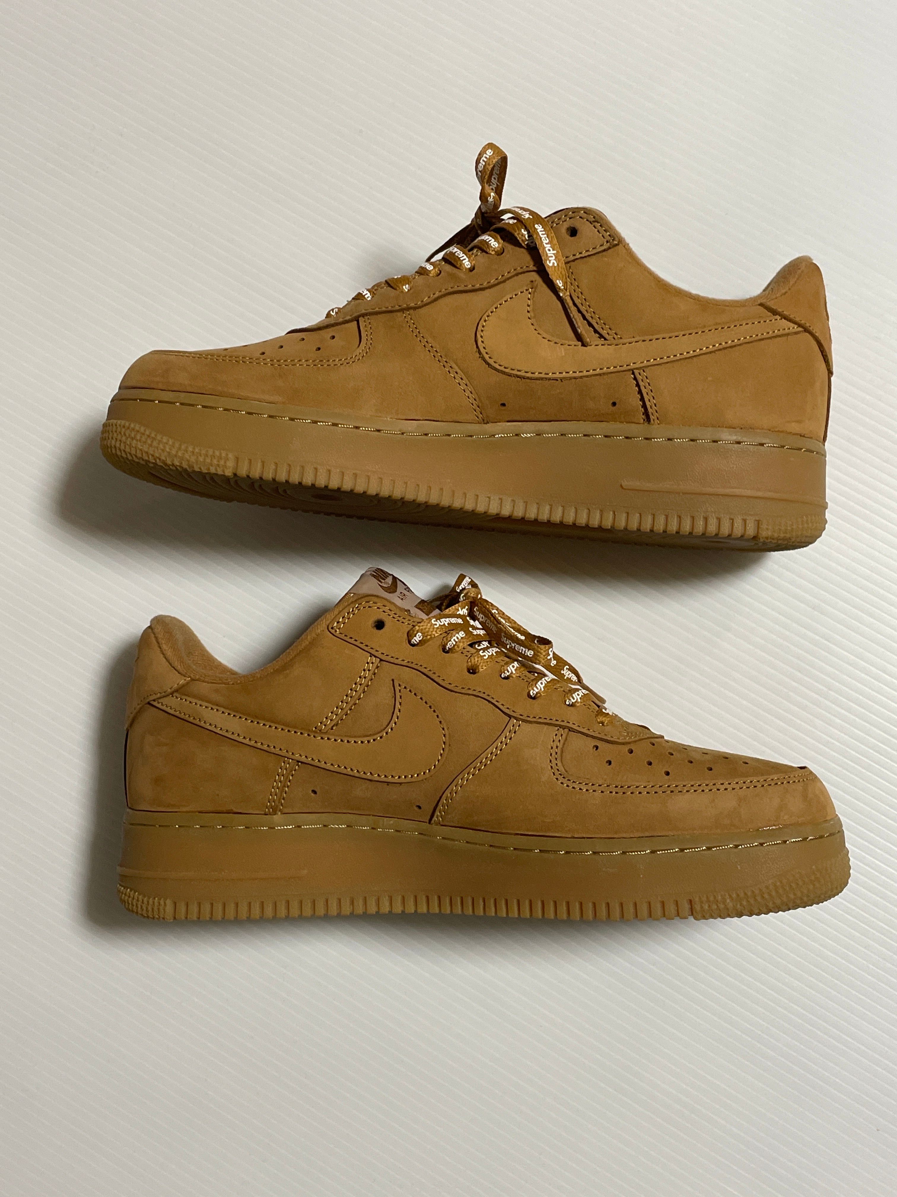 Supreme × Nike Air Force 1 Low "Flax/Wheat"
