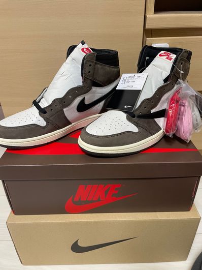 Travis Scott × Nike Air Jordan 1 Retro High OG TS SP "Sail/Dark Mocha"