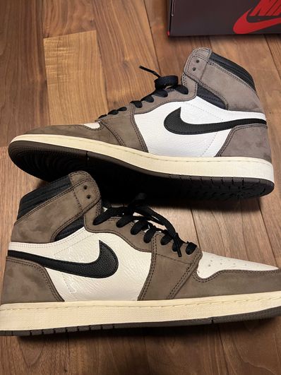 Travis Scott × Nike Air Jordan 1 Retro High OG TS SP "Sail/Dark Mocha"