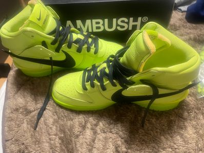 AMBUSH × NIKE DUNK HIGH "FLASH LIME"