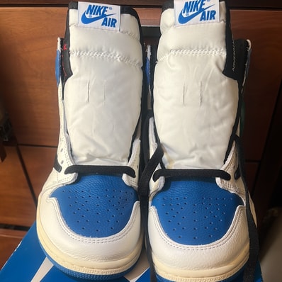 Travis Scott × fragment design × Nike Air Jordan 1 Retro High OG SP "Military Blue"