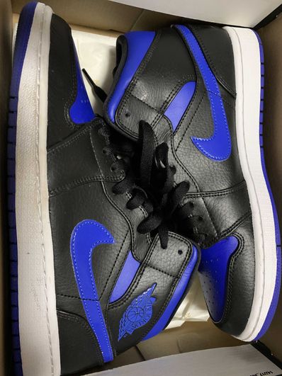 NIKE AIR JORDAN 1 MID "BLACK/BLUE"