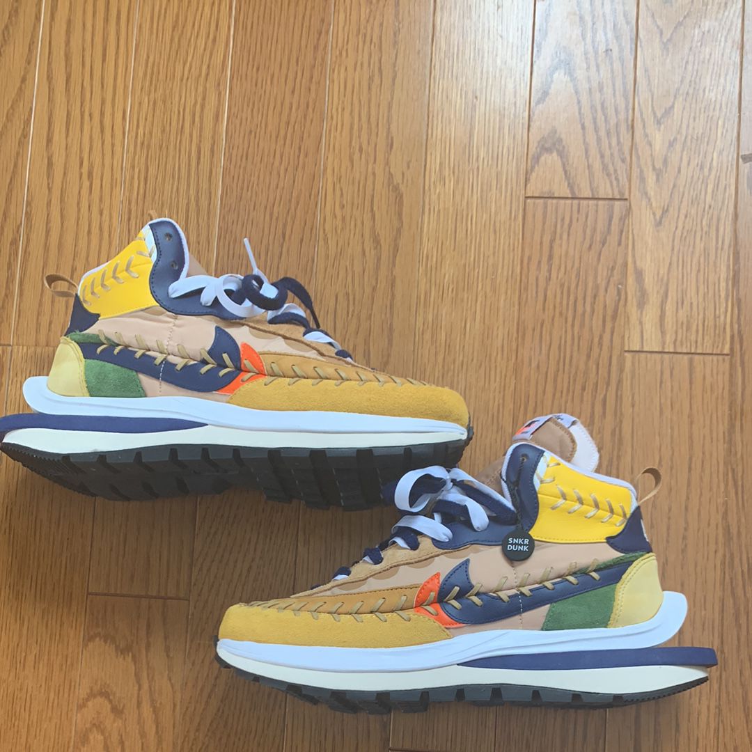 Jean-Paul Gaultier × sacai × Nike VaporWaffle "Sesame/Multi Color"