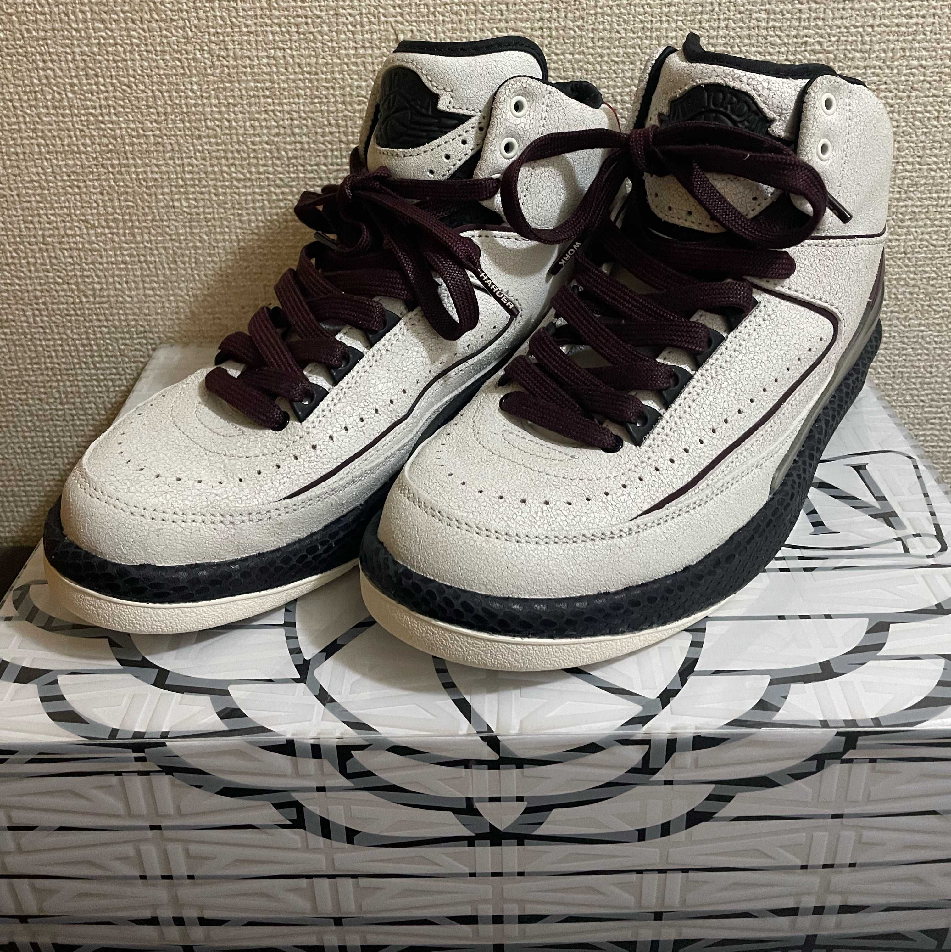 A Ma Maniere × Nike Air Jordan 2 "Airness/Sail and Burgundy"