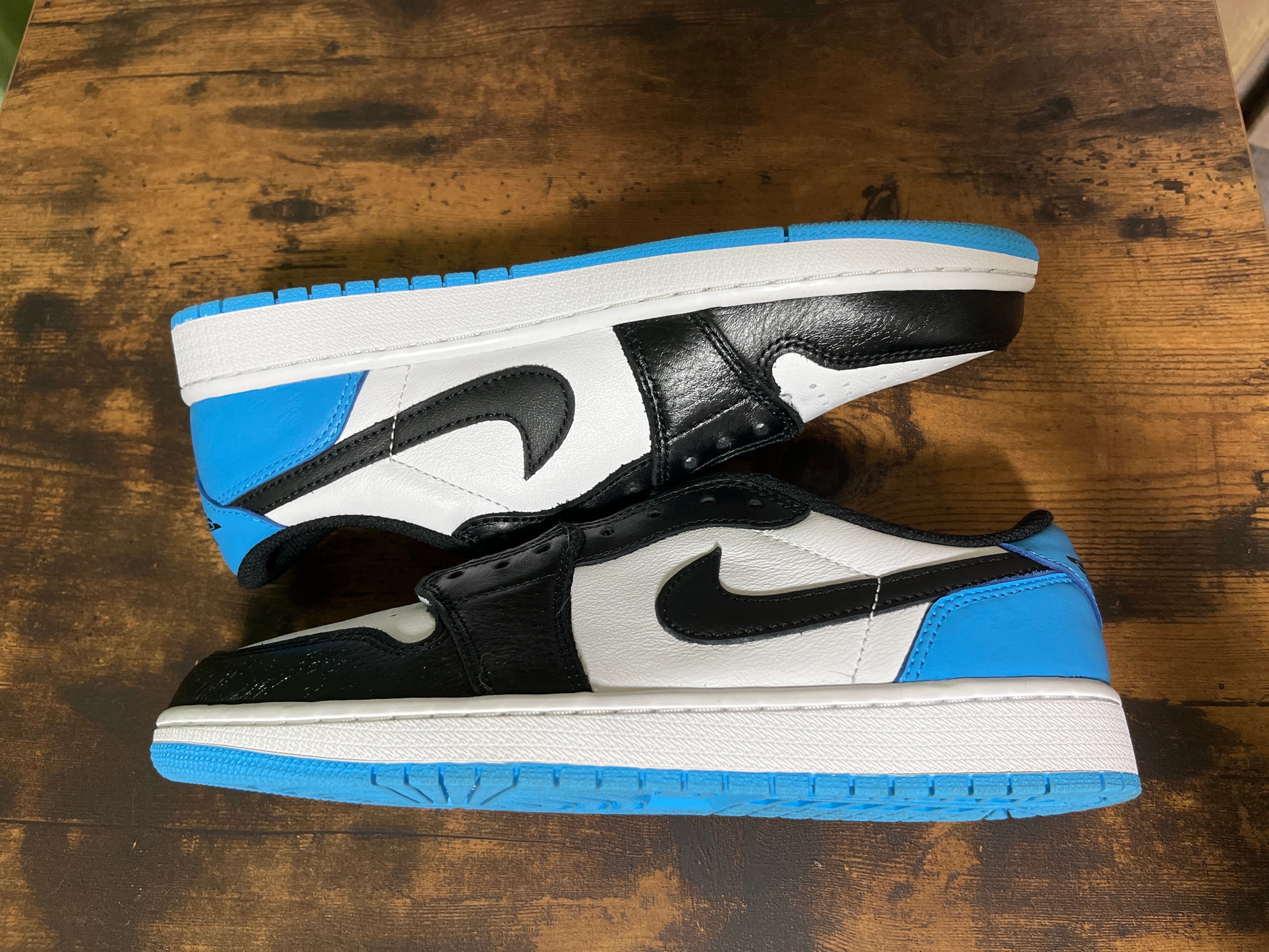 Nike Air Jordan 1 Low OG "Black and Dark Powder Blue/UNC"