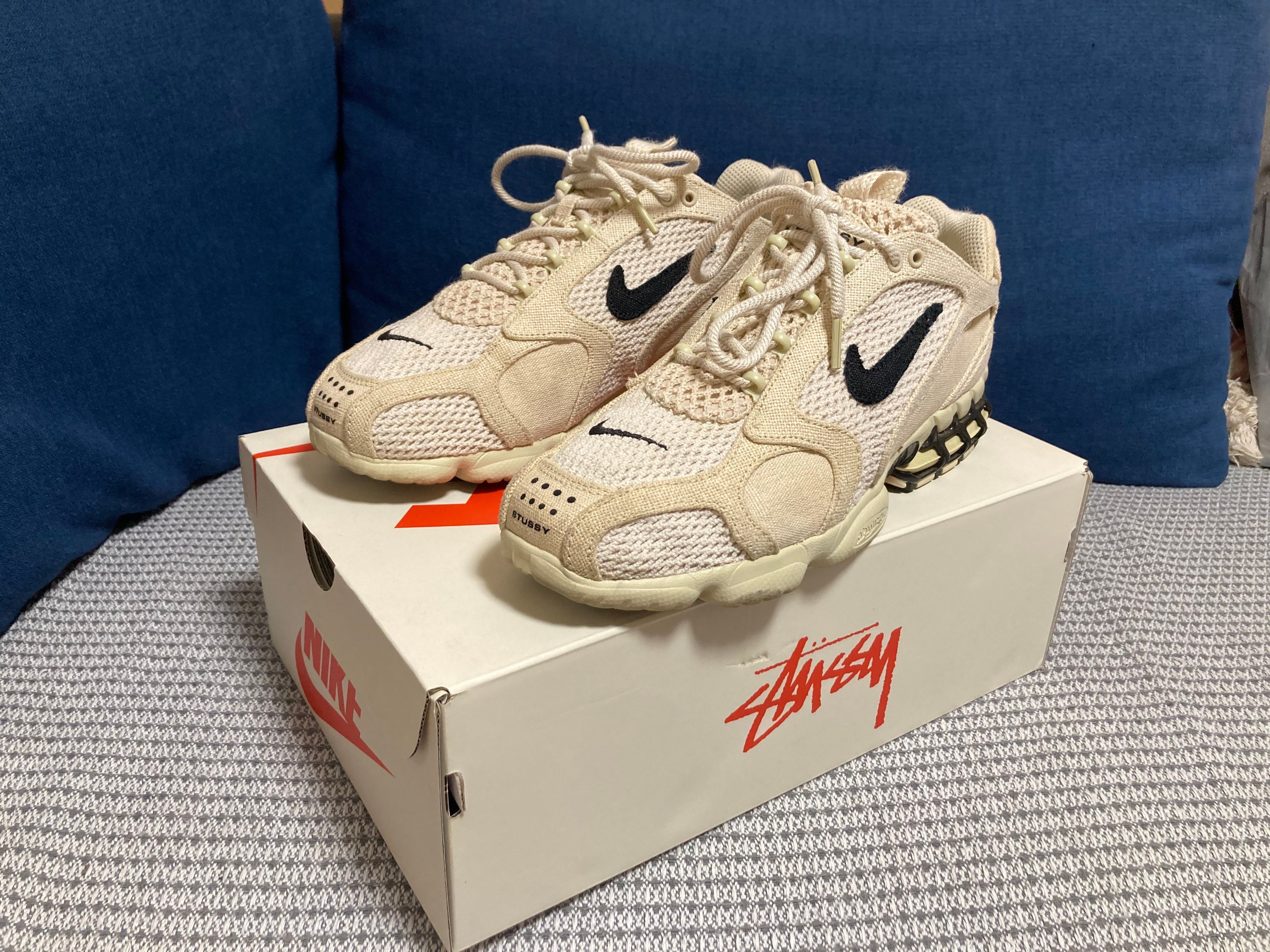 Stussy × Nike Air Zoom Spiridon CG 2 "Fossil/Black"