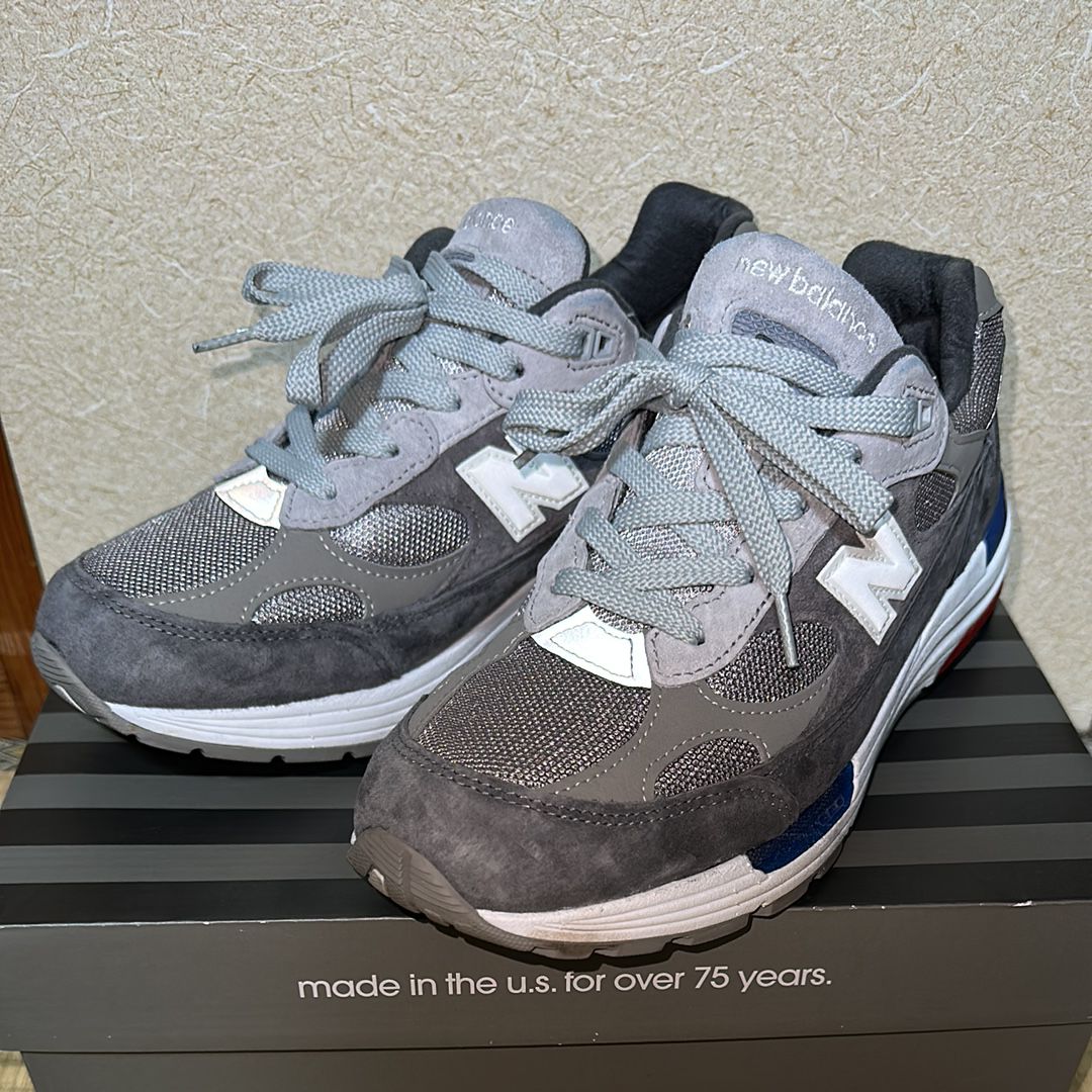 New Balance 992 "GRAY/BLUE/RED"