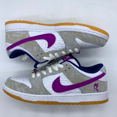 Rayssa Leal × Nike SB Dunk Low PRM "Pure Platinum and Vivid Purple"