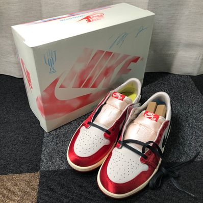 Trophy Room × Nike Air Jordan 1 Low OG "Sail and Varsity Red"