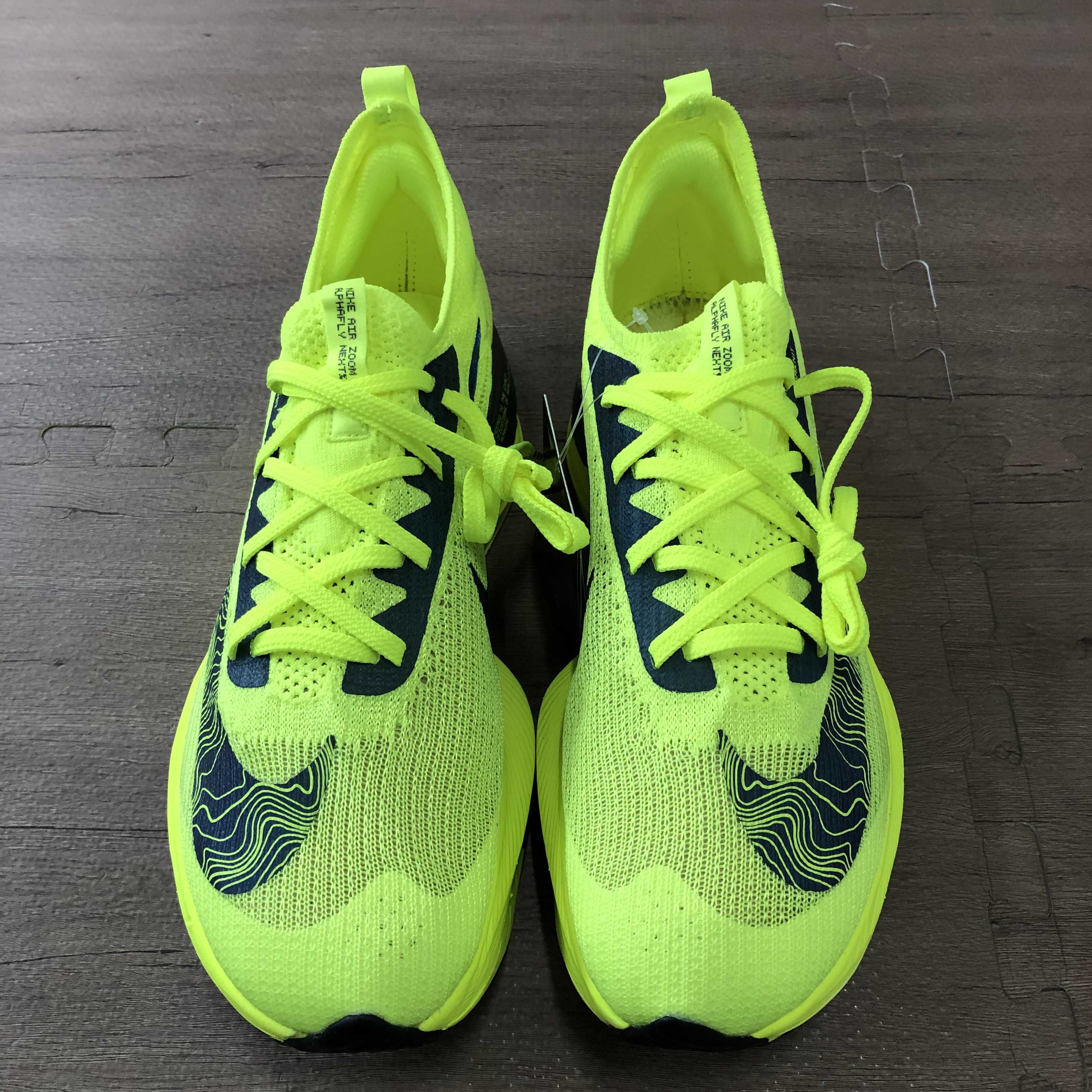 NIKE AIR ZOOM ALPHAFLY NEXT% "VOLT-RACER BLUE/BLACK"
