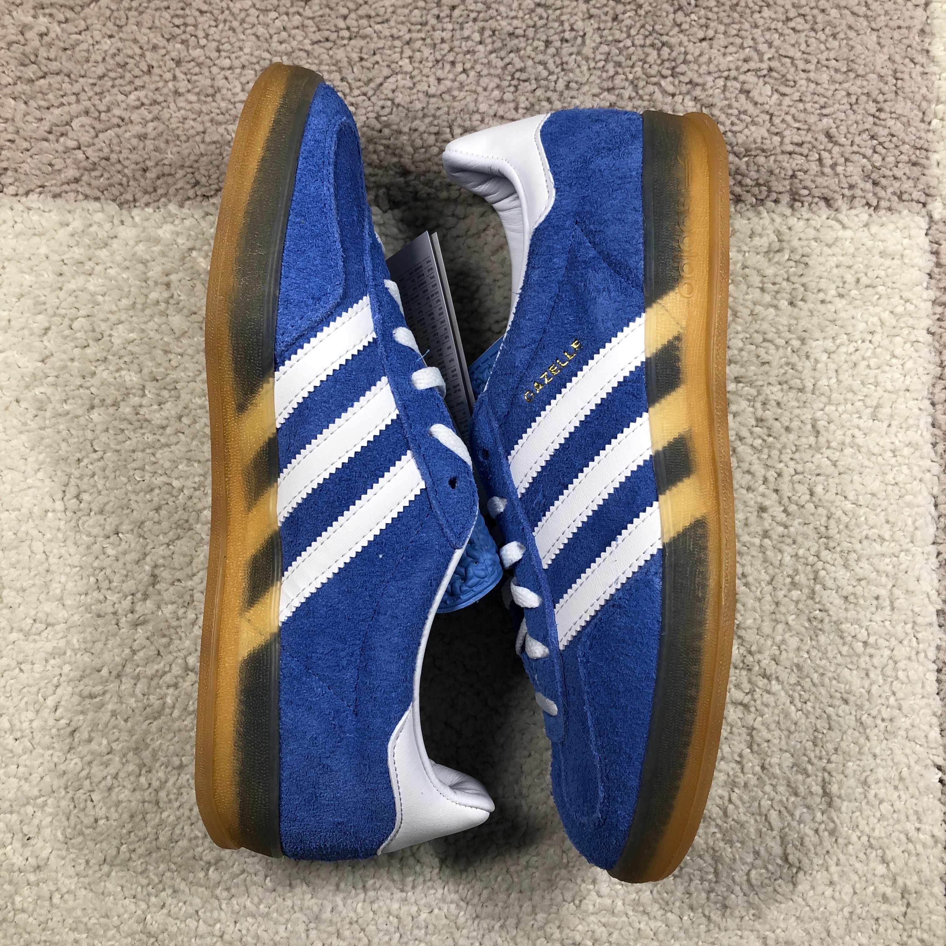 adidas Women's Gazelle Indoor "Blue Fusion/Gold Metallic"