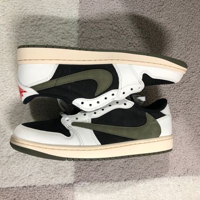 Travis Scott × Nike Women's Air Jordan 1 Low OG "Medium Olive"